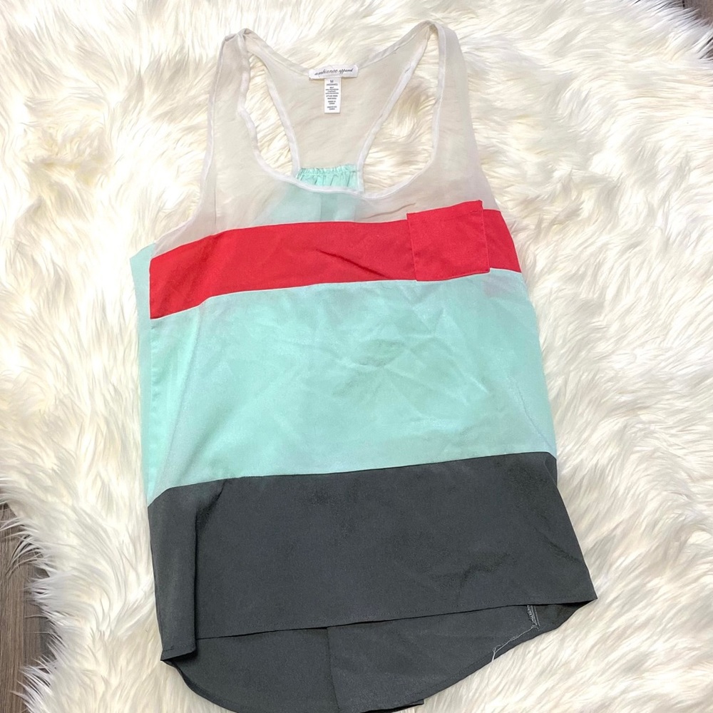 Razorback Color‎ Block Tank 💚 - Picture 3 of 5